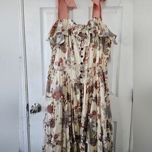 NWT Torrid Festi Drop Waist Dress In Pink